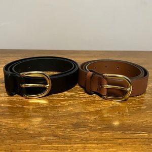 J. Crew Genuine Italian Leather Belts size Medium